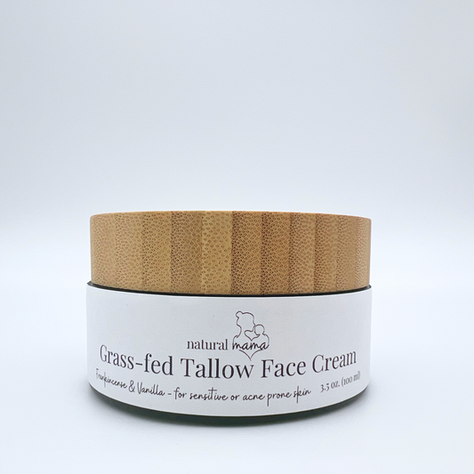 Frankincense and Vanilla Tallow Face Balm (for sensitive and acne-prone skin)