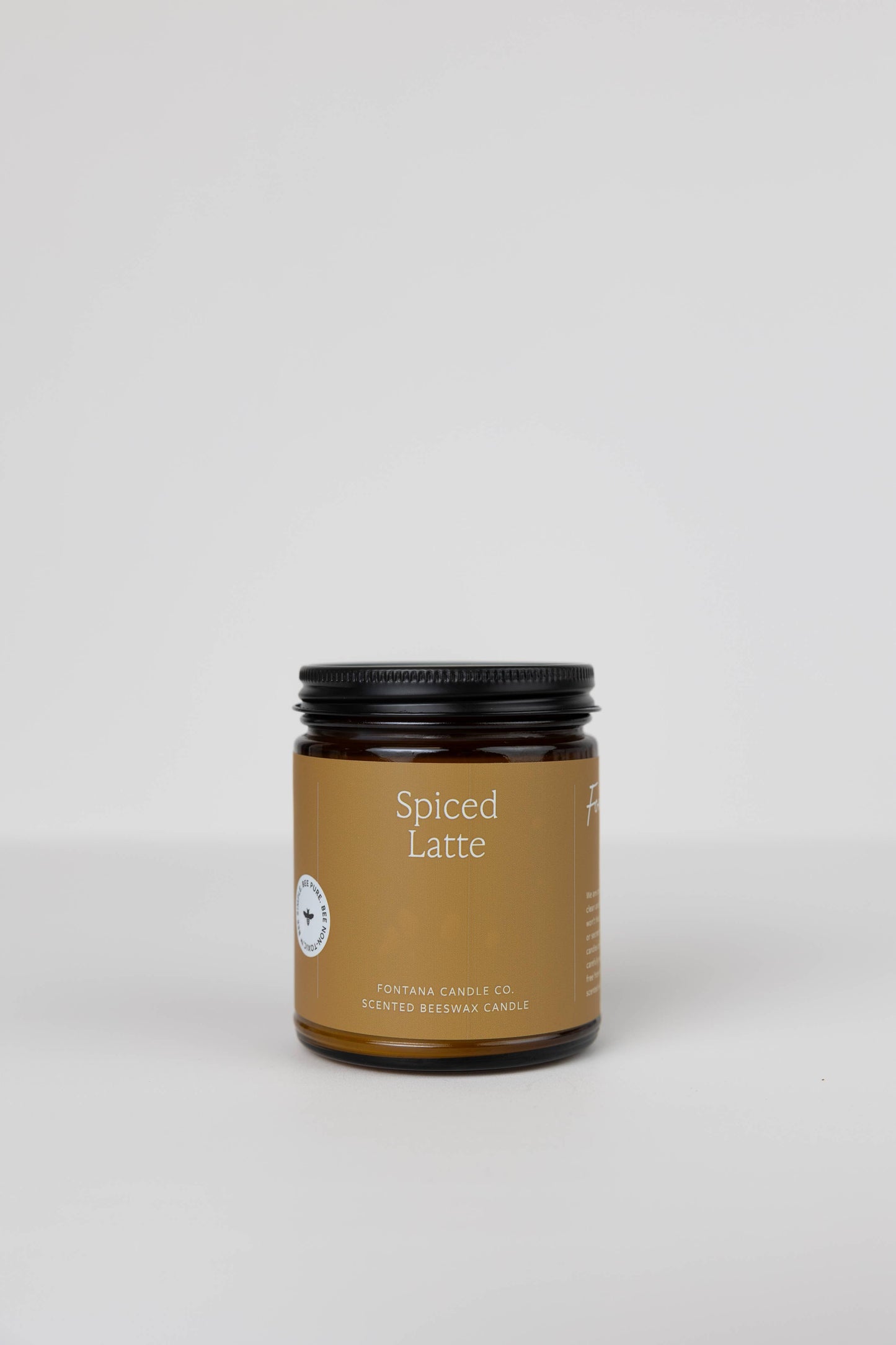 Spiced Latte Essential Oil Natural Beeswax Jar Candle