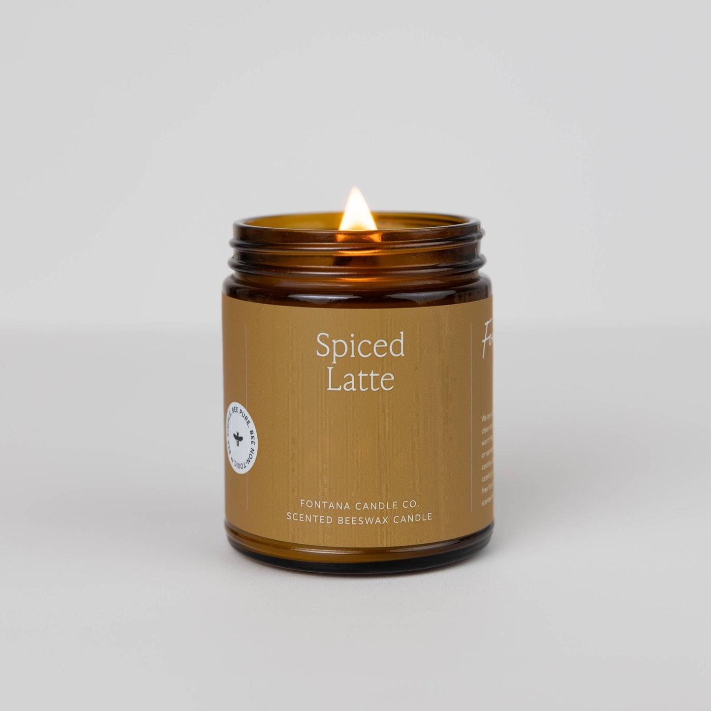 Spiced Latte Essential Oil Natural Beeswax Jar Candle