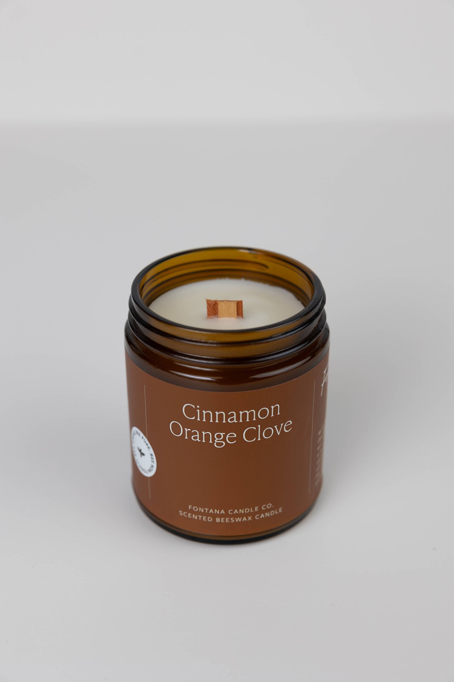 Cinnamon Orange Clove Essential Oil Beeswax Jar Candle